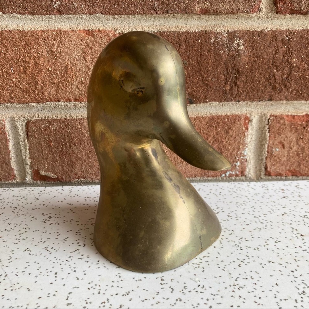 Brass Duck Bookend- Single